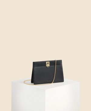 Black Women's Cafuné Stance Chain Crossbody Bags | DCA4722HJ