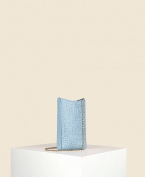 Light Blue Women's Cafuné Camber Sling Phone Bag | VHY5613YC