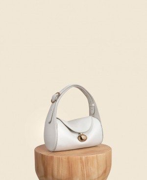 White Women's Cafuné Drop Duffel Shoulder Bags | SXV22NR