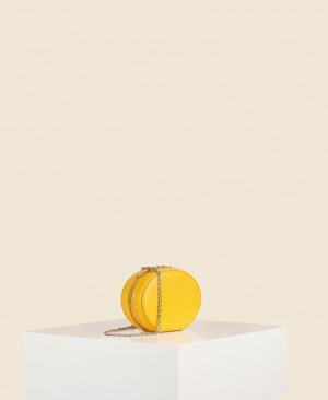 Yellow Women's Cafuné Egg Chain Mini Bags | WAW5190KZ