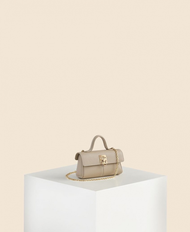 Beige Women's Cafuné Mini Stance Box Set Mini Bags | VHC3646KM