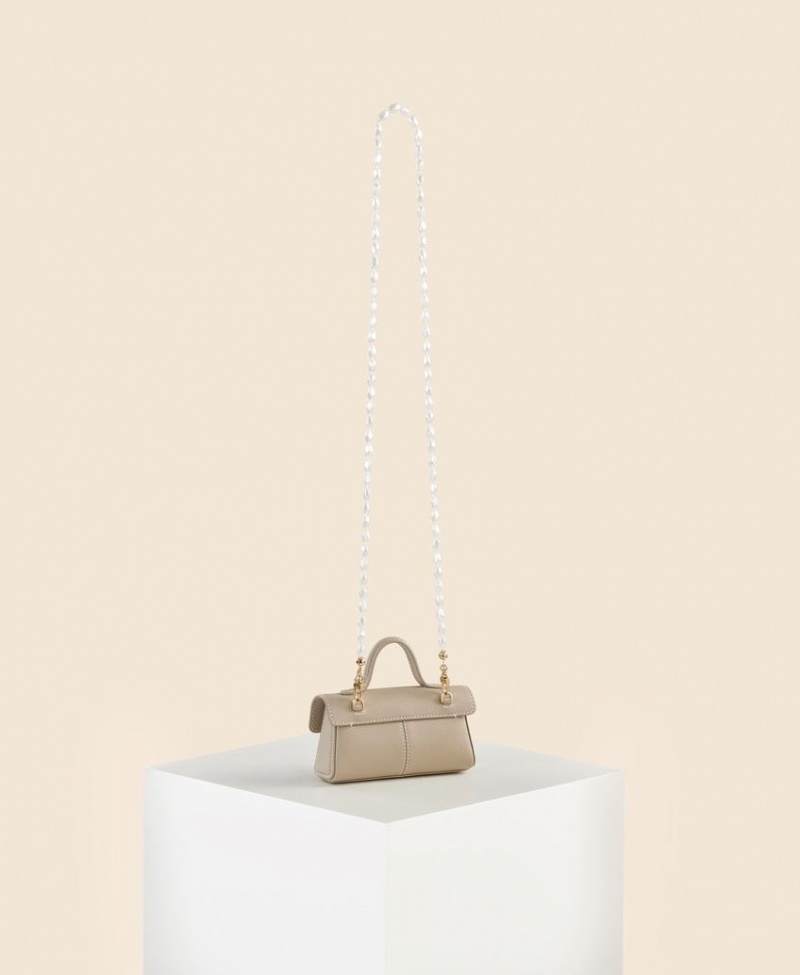 Beige Women's Cafuné Mini Stance Box Set Mini Bags | VHC3646KM