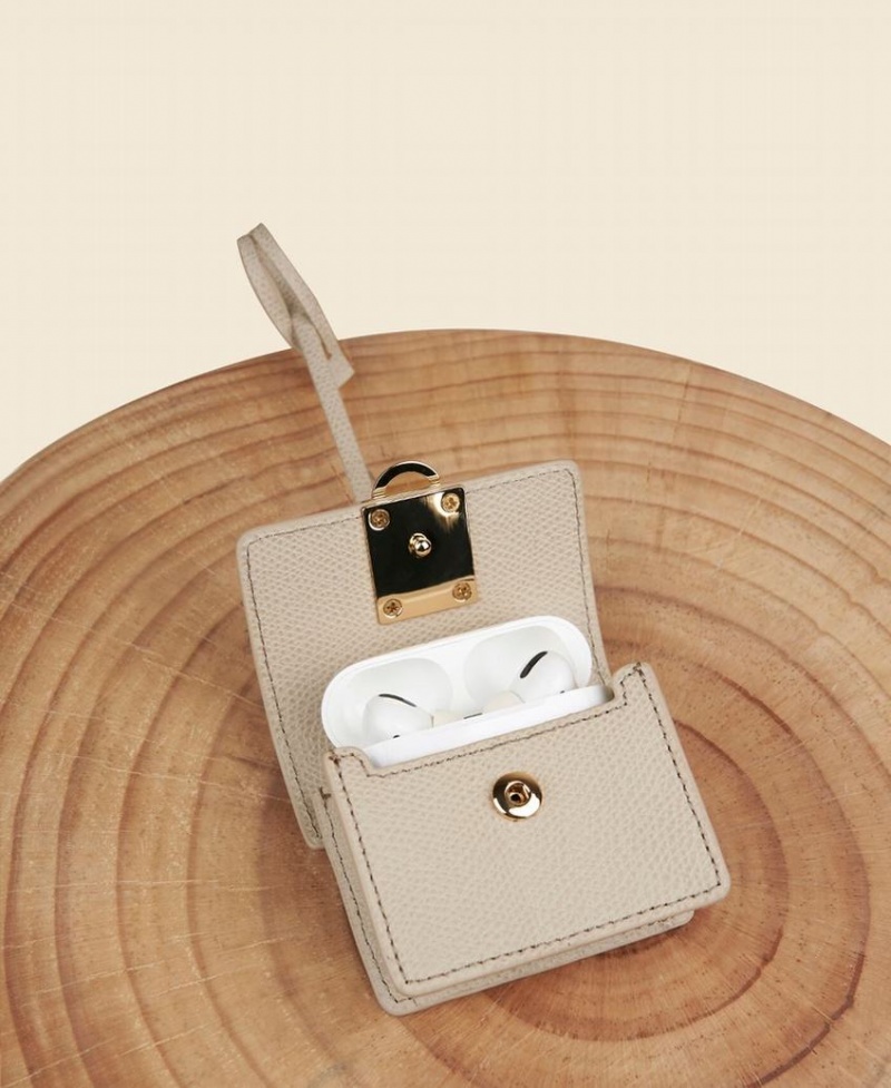 Beige Women's Cafuné Stance Pod AirPods Case Mini Bags | REP759WD