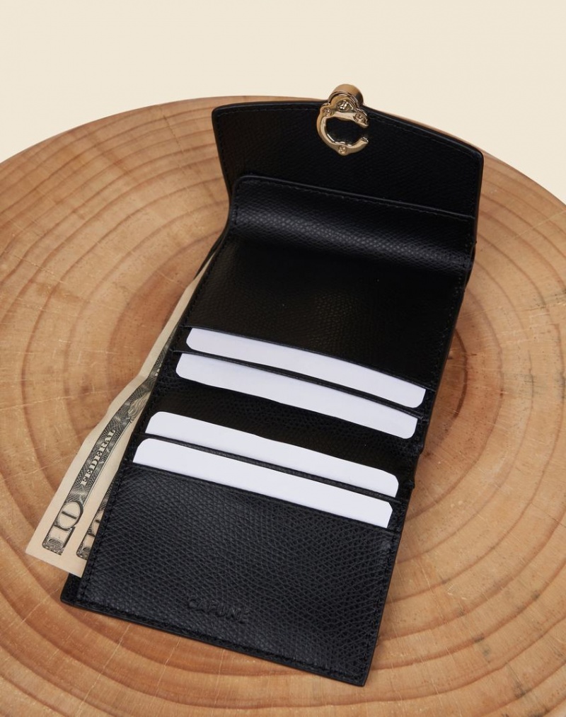 Black Women's Cafuné Double-C Wallets | ESG255TJ