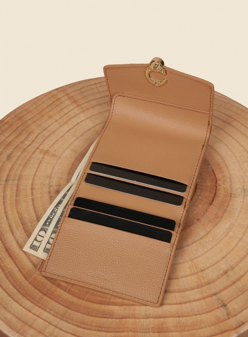 Brown Women's Cafuné Double-C Wallets | PKY436MU