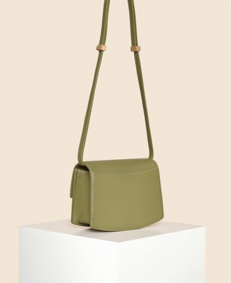 Green Women's Cafuné Small Pendulum Crossbody Bags | IJH7341VQ