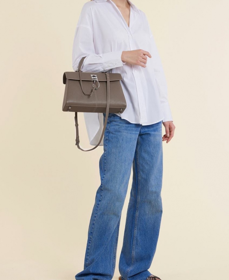 Grey Brown Women's Cafuné Stance Bag Shoulder Bags | KHK693ZD