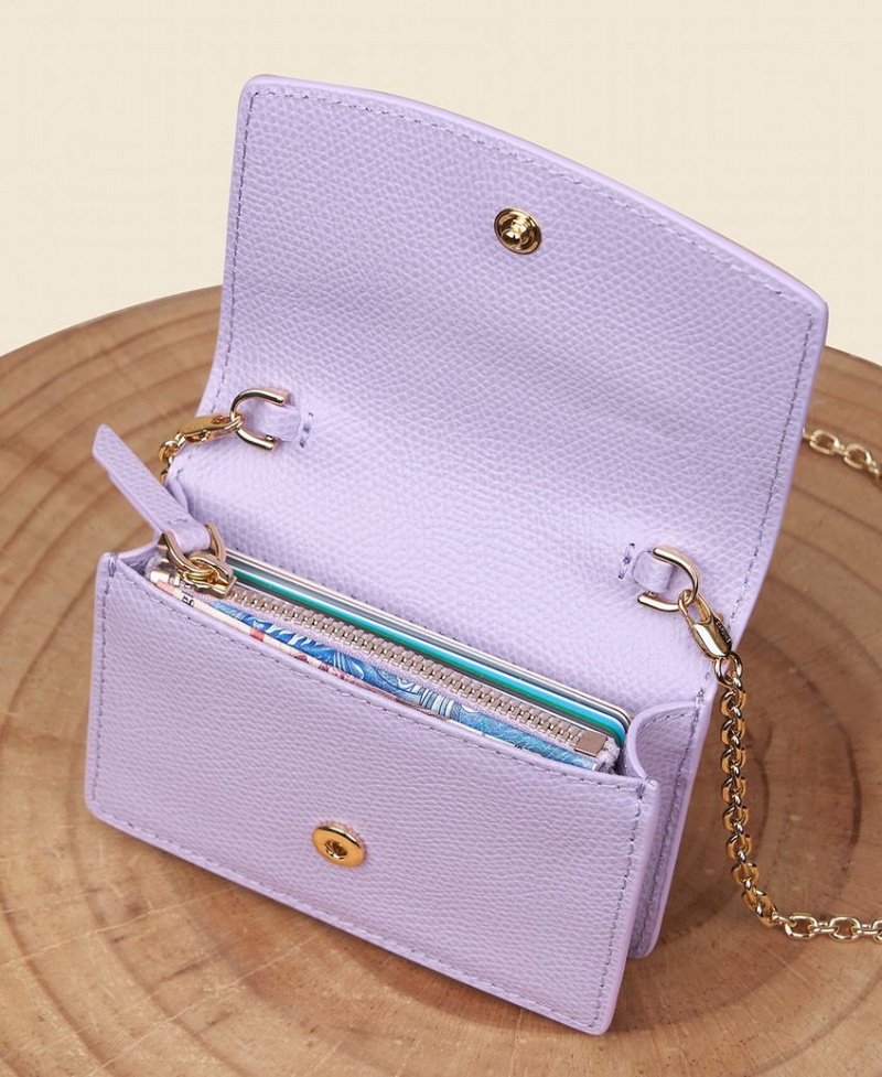 Purple Women's Cafuné Double-C Cardholders | JHO730YY