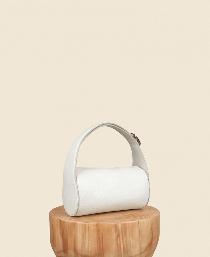 White Women's Cafuné Drop Duffel Shoulder Bags | SXV22NR